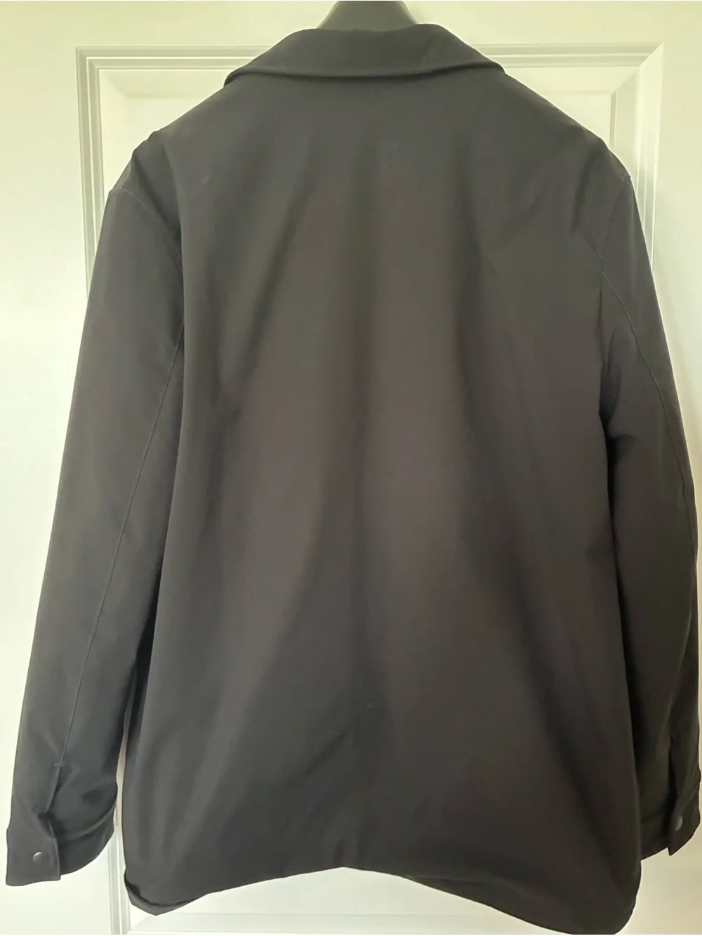 Men’s Size L Banana Republic Black Lightweight Insulated Shirt Jacket